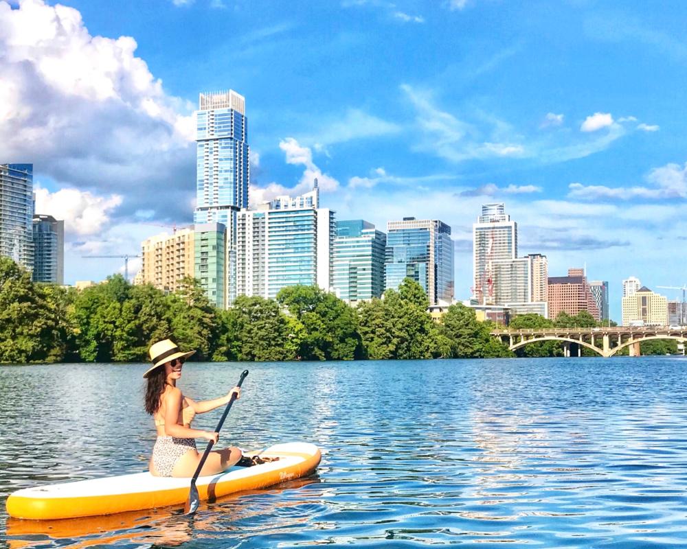 Calm Paddling on Lady Bird Lake